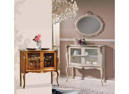 Vitrine de luxe classique pour le salon en bois Meuble vitrine Design Meuble