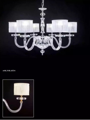 Lampe de plafond Lustre de plafond Lustre Lustre en verre Blanc Lampes Style antique