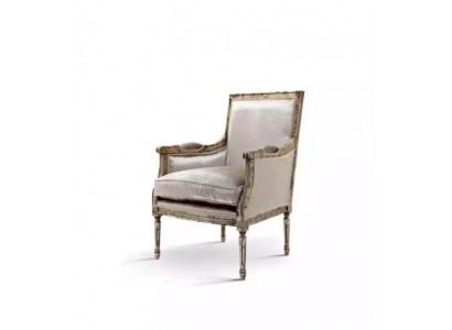 Fauteuil Canapé 1 place Canapé Designer Gris Tissu Canapés Rembourrage Bois neuf