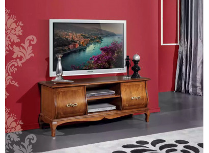Meuble télé bas marron en TV classique Meuble bas luxe Conception de meubles de salon