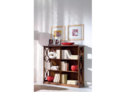 Étagère moderne marron de salon en bois Meuble de rangement en bois