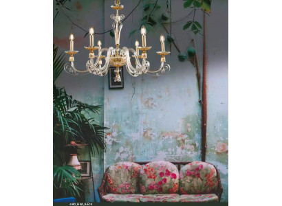 Plafonnier Lustre de luxe Lampe en cristal Lumière suspendue Lampes dorées