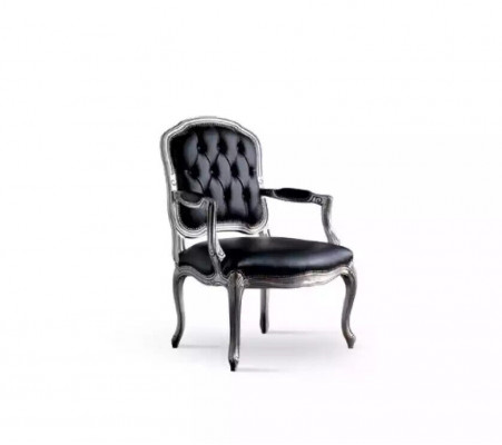 Chaise de design de luxe Meuble de style italien Fauteuil en bois 1 place Nouveau