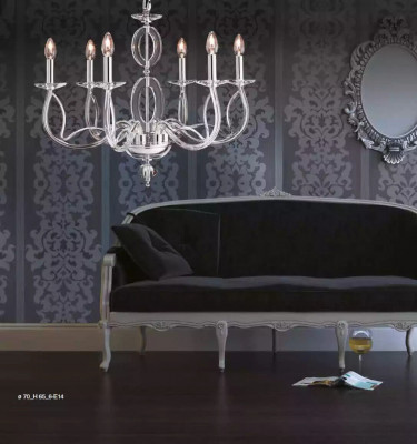 Suspension de cristal lustre classique R Lustre Lampe Plafonnier