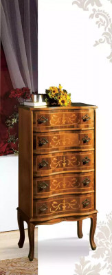 Classique Haute Commode Marron Mobilier de Rangement Design pour Salon