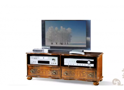 Étagère TV marron Armoire de luxe pour TV Armoire Mobilier de salon en bois Aménagement de meubles