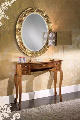 Console classique r Designer Table en bois Brauner Table de toilette Nouveau Mobilier