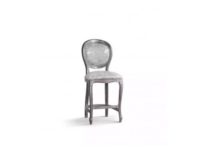 Chaise grise classique Designer Tabouret de bar Chaise en bois Meubles de luxe neufs