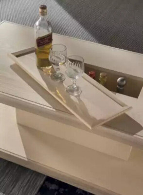 Table basse de designer classique r de luxe Table de salon côté en bois