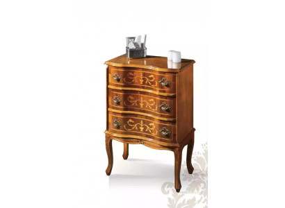 Commode classique à trois tiroirs pour le salon en bois design de meuble.