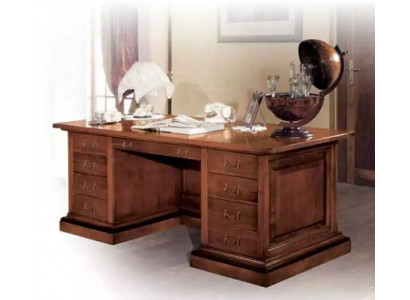 Brun Bureau en bois massif Meuble de bureau classique Table de salle d'étude