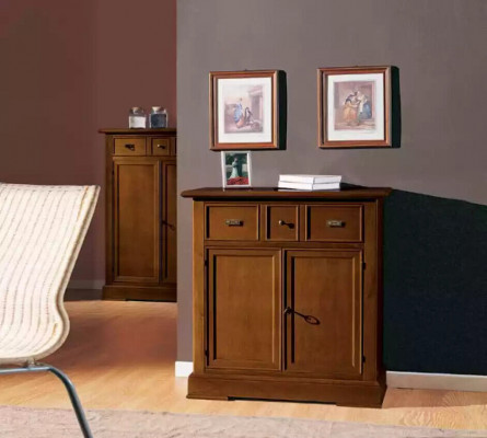 Bahut Commode Armoire Marron Commodes Armoires de design en bois neufs