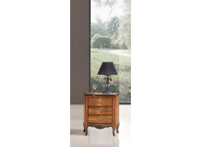 Table de chevet avec 3 tiroirs design de cabinet en bois meuble italien neuf