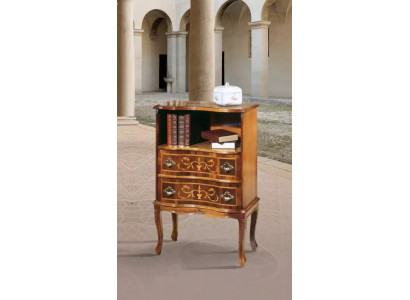 Commode classique Marron 2 tiroirs Meubles en bois de luxe Nouveau salon