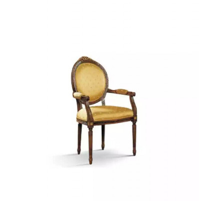 Chaise classique Chaise à accoudoirs Chaise en bois Chaise de salle à manger Mobilier de luxe en bois neuf
