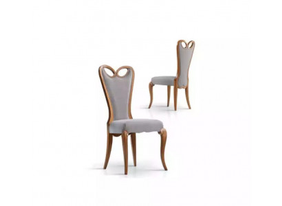 Chaise sans accoudoir Salle à manger Marron Design Textile Chaise de salle à manger de luxe