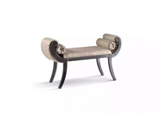 Banc classique Tissu Meubles de salon Meubles de siège Gris neuf