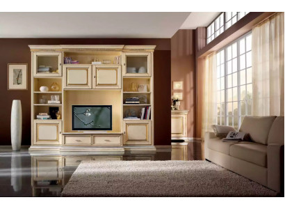 Mur classique Mur de vie Buffet de salon Meuble TV Étagère Murs Armoire nouvelle