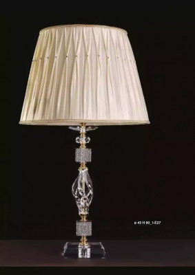 Lampe de table luxueuse, élégante lampe de table beige, lampe de table en cristal Table Crystal neuve