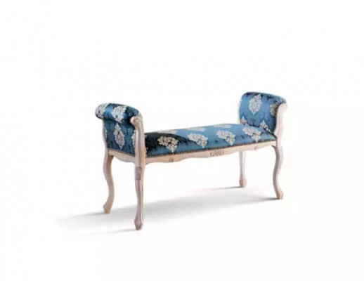 Banc rembourré Siège de banc Siège tabouret mobilier textile banc Classique banc en bois