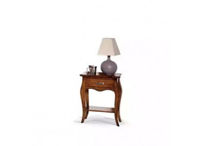 Table de chevet de chambre à coucher Design classique Meubles Bois de luxe Marron neuf