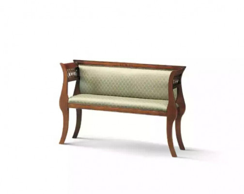 Banc de siège Classique Siège de Designer Meubles de Salle de Séjour Banc rembourré Marron