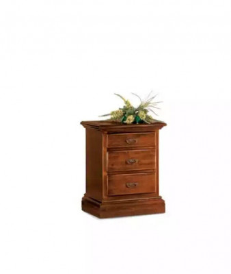 Table de chevet Design Table Mobilier Bois Chambre Table d'appoint Marron Nouveau