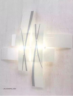 Applique murale design en blanc, applique murale légère, lampe d'éclairage mural