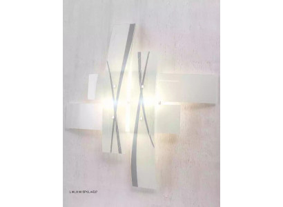 Applique murale design en blanc, applique murale légère, lampe d'éclairage mural