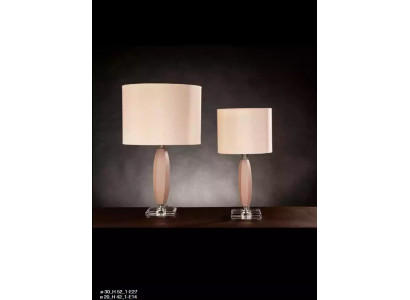 Lampe de table beige Lustre en cristal Lampe de table classique neuve