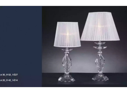 Lampe de sol en cristal blanc de designer Chandelier Lampe de table de style ancien