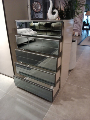 Commode Commodes en verre Armoire Buffet moderne Chambre mezzanine nouveau