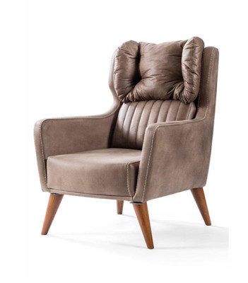 Fauteuil de style maison de campagne avec fauteuil à ailes, pour se détendre devant la télévision, canapé 1 place.
