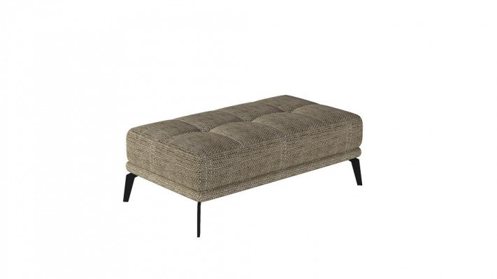 Repose-pieds de salon Tabouret xxl Club Ottoman Pufa Cuir Textile Ottoman Designer nouveau