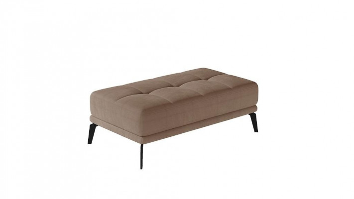 Repose-pieds de salon Tabouret xxl Club Ottoman Pufa Cuir Textile Ottoman Designer nouveau