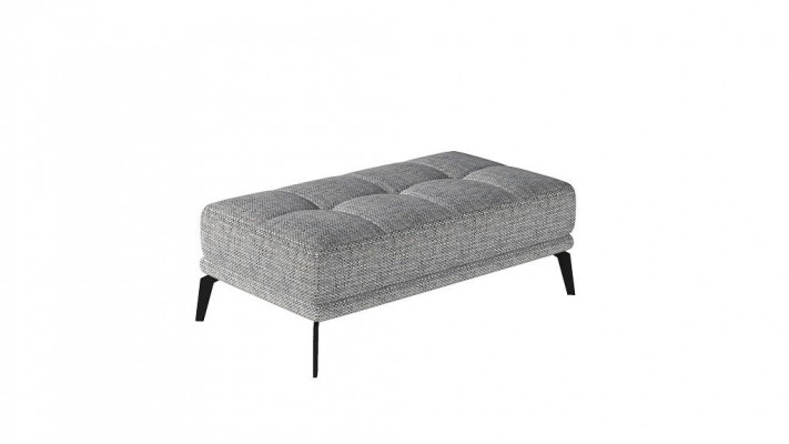 Repose-pieds de salon Tabouret xxl Club Ottoman Pufa Cuir Textile Ottoman Designer nouveau