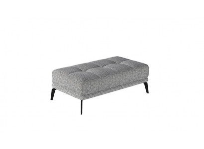 Repose-pieds de salon Tabouret xxl Club Ottoman Pufa Cuir Textile Ottoman Designer nouveau