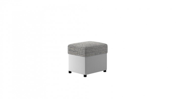 Tabouret Tabouret rembourré étagère pour les pieds Meubles Bancs de salon Siège Textile Gris