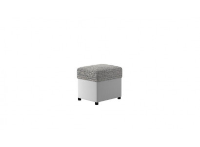 Tabouret Tabouret rembourré étagère pour les pieds Meubles Bancs de salon Siège Textile Gris