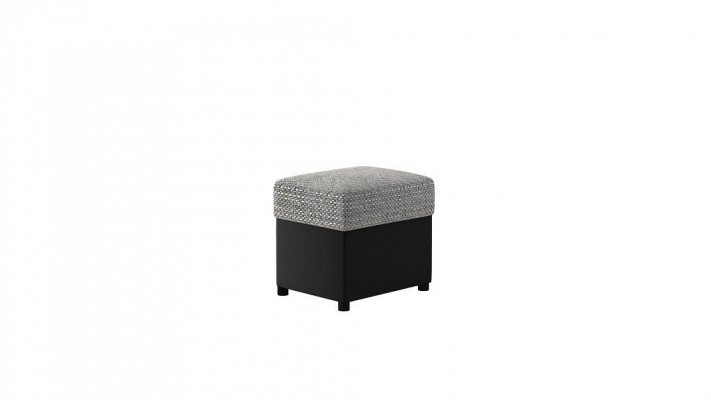 Tabouret Tabouret rembourré étagère pour les pieds Meubles Bancs de salon Siège Textile Gris