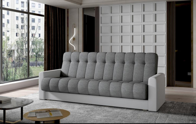 Canapé trois places classique, nouveau rembourrage, 3 places, canapés en textile, canapé en cuir.