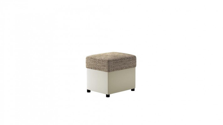 Tabouret Tabouret rembourré étagère pour les pieds Meubles Bancs de salon Siège Textile Gris