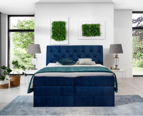 Meubles Lits de luxe modernes Lits à cadre rembourré Conception de chambre à coucher