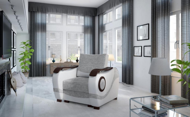 Fauteuil de lounge de club Conception de fauteuil inclinable Canapé 1 place TV Rembourrage d'ameublement 1 place