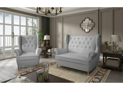 Canapé Chesterfield 2+1 places Rembourrage Canapé Mobilier rembourré Canapés Ensemble de canapé Sofas