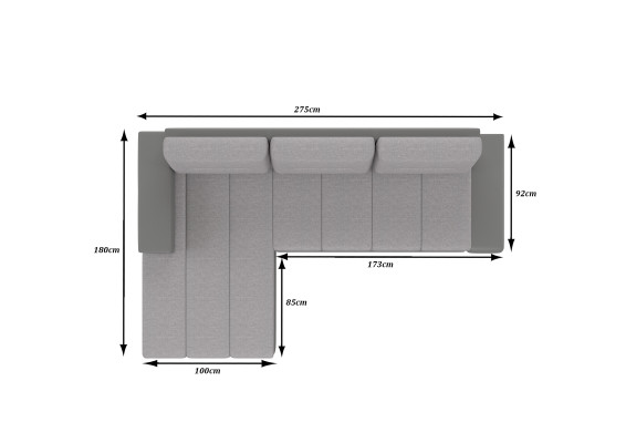 Canapé d'angle design Ottavio avec fonction lit Canapé paysage de vie Canapé convertible Sofas Sleep Sofa