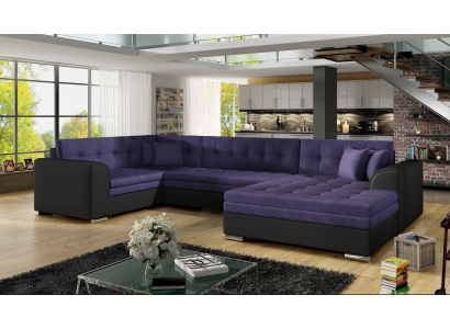 Canapé d'angle design avec fonction lit canapé Canapé rembourré Canapés Canapés Paysage de vie