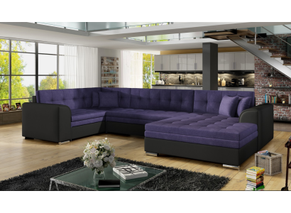 Canapé d'angle design avec fonction lit canapé Canapé rembourré Canapés Canapés Paysage de vie