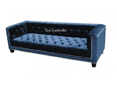 Meuble élégant Canapé Chesterfield Rembourrage Canapé Canapés Trois places Velours