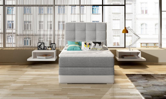 Revêtement de lit Design Luxueux Lits d'hôtel 90x200cm Chambre à coucher ressorts ensachés Simple